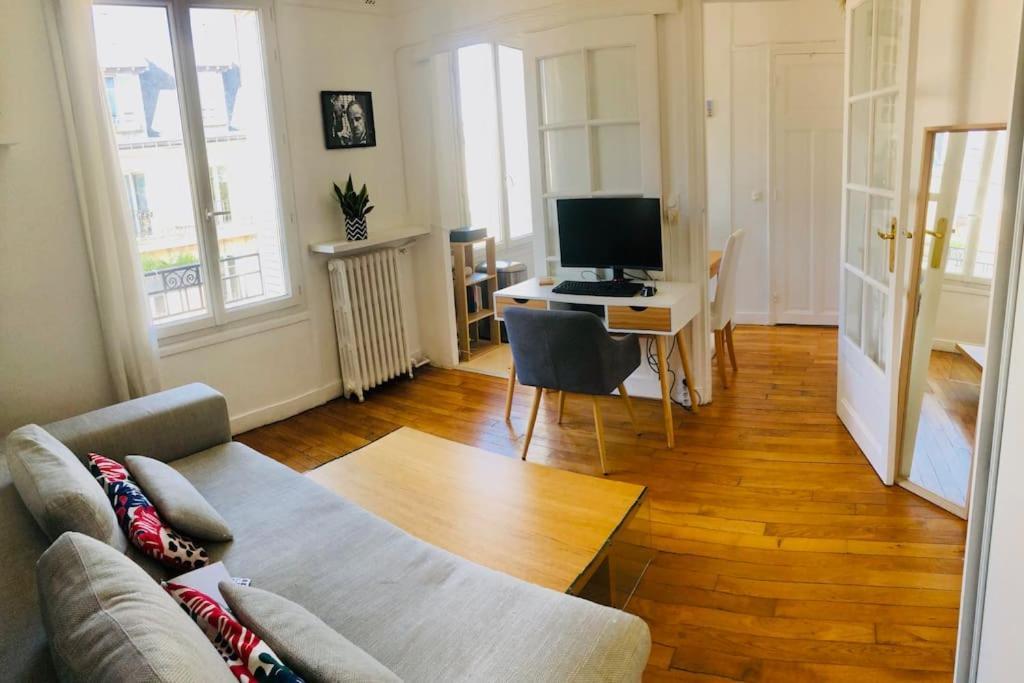 Apartmán Cosy Studio Near Public Transport Paříž Exteriér fotografie